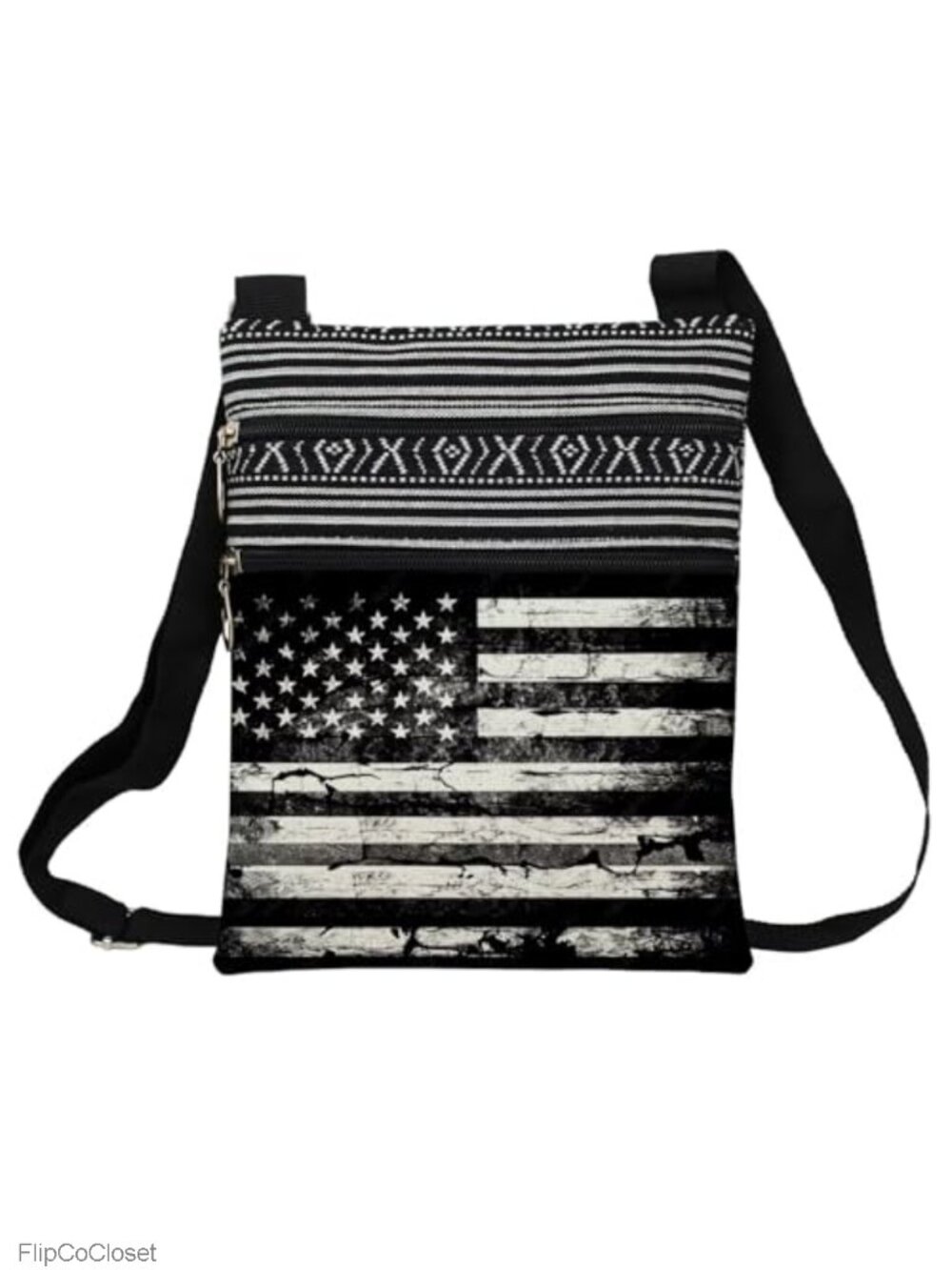 Polyester Crossbody Bag Adjustable Strap Sling Zipper Everyday Travel